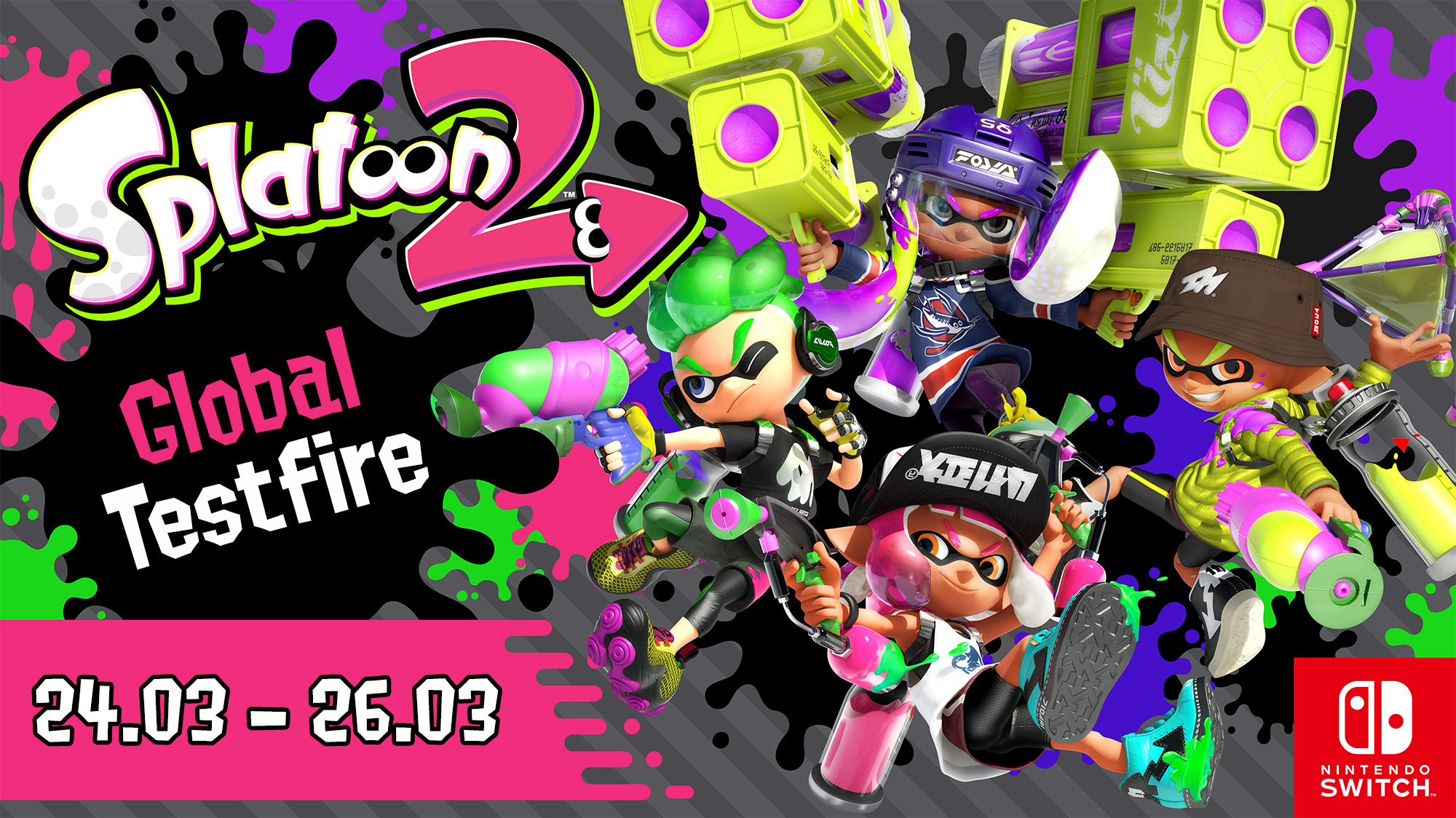 SPLATOON 2 GLOBAL TESTFIRE Insert Coin