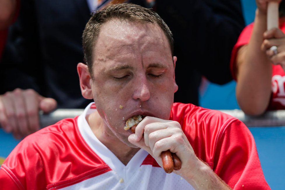 How Much Weight Does Joey Chestnut Gain During the Nathan's Hot Dog