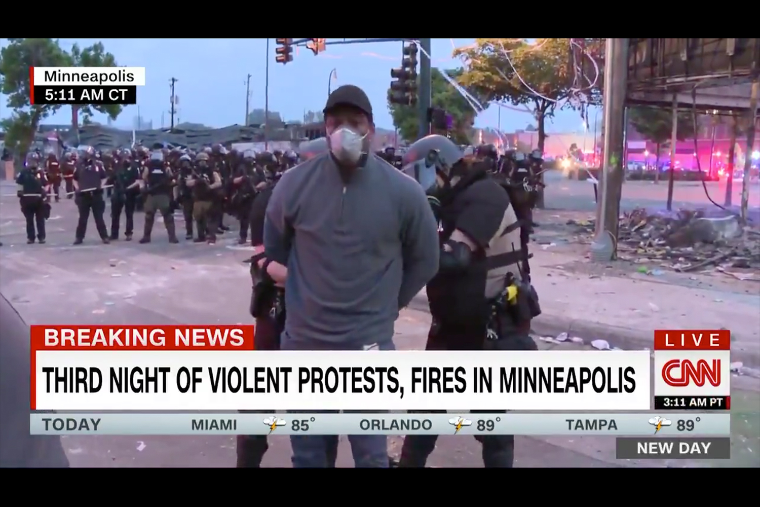 Black CNN Reporter Omar Jimenez Arrested Live on Air at MN Protests