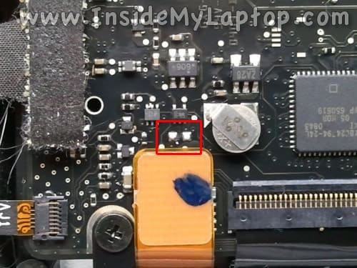 Turning on MacBook Pro without power button Inside my laptop