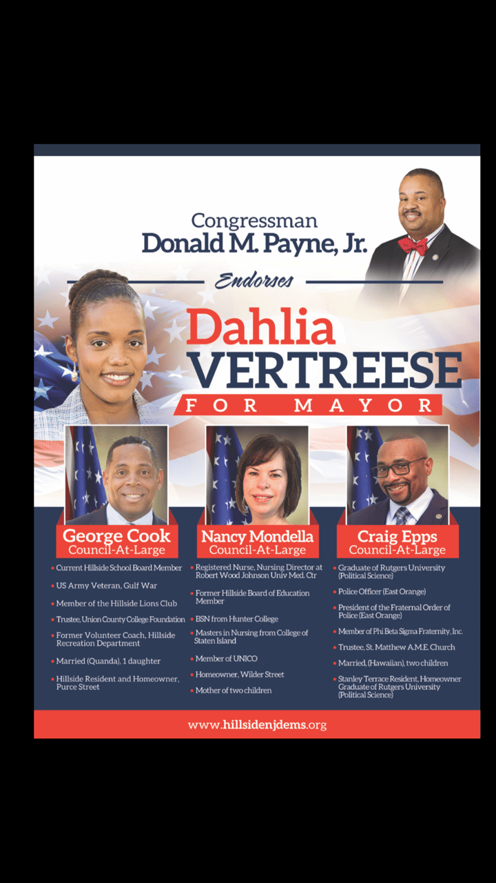 Payne Jumps Feet First Into Hillside Mayor's Election with Endorsement