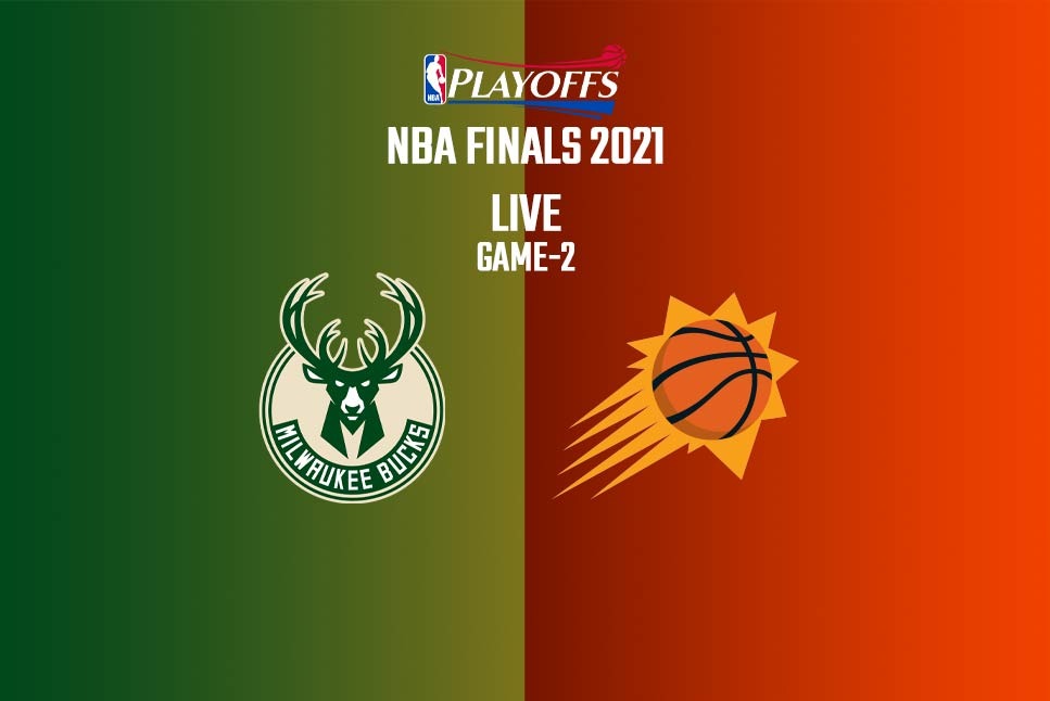 Suns vs Bucks Game 2 NBA Finals Score Suns win 118108 , lead 20