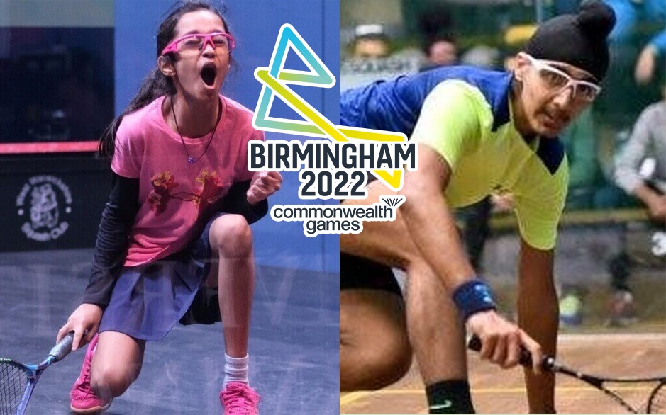 CWG 2022 14yearold Squash player Anahat Singh, debutant Abhay Singh