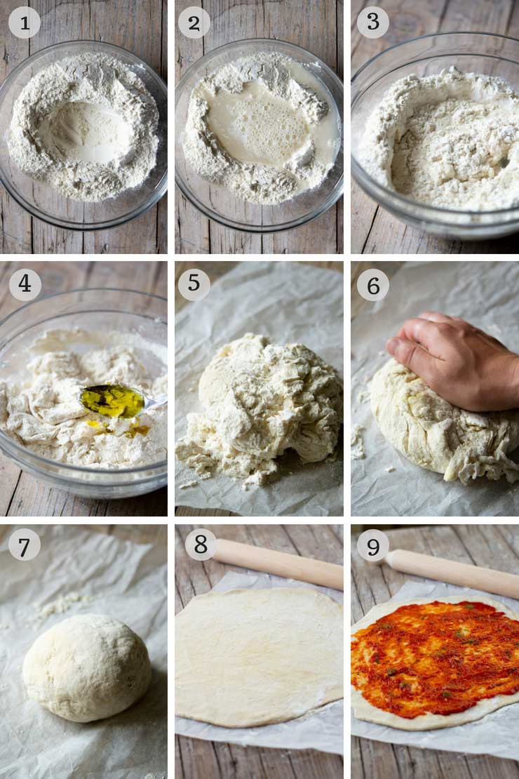 Instant Pizza Dough No Rise No Yeast Inside The Rustic Kitchen
