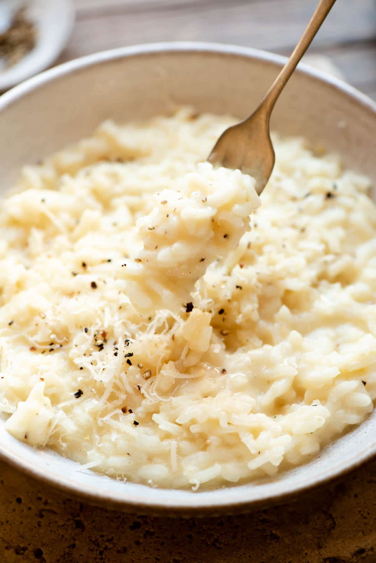 Cacio e Pepe Risotto Inside The Rustic Kitchen