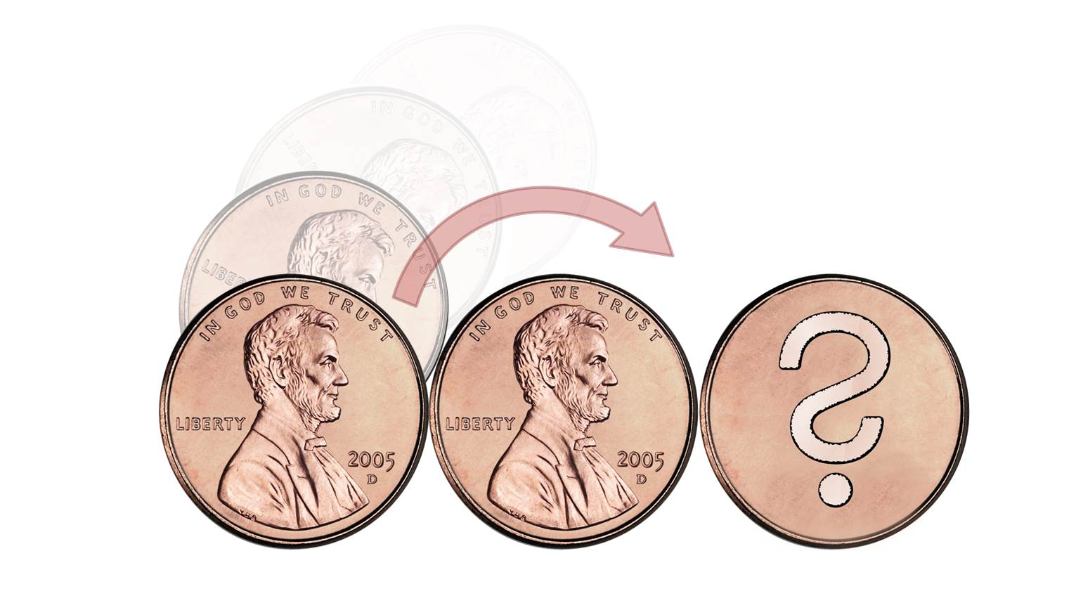 Paradox when rolloing a coin Lincoln upside down Insight Things