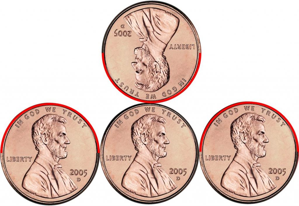 Paradox when rolloing a coin Lincoln upside down Insight Things