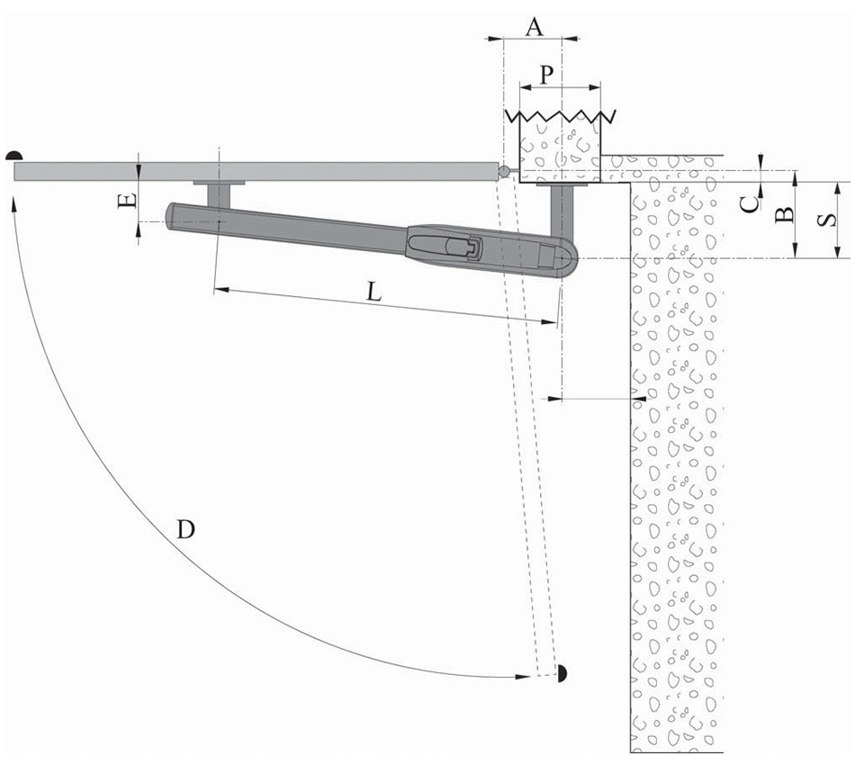 PWR50HR Automatic Swing Gate Actuator, 5m Insight Automation