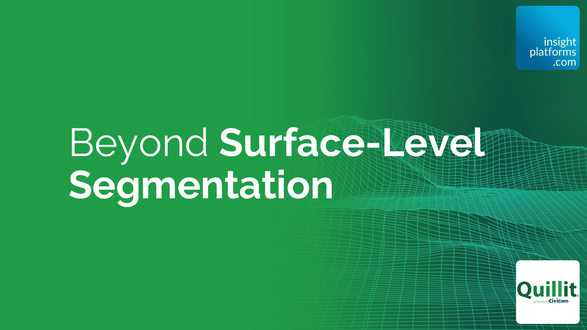 Beyond SurfaceLevel Segmentation