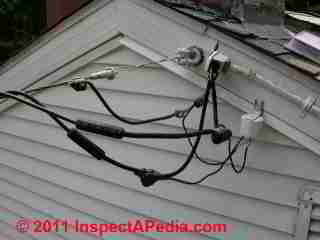 Electrical wire sizes & Diameters: table of Electrical Service Entry