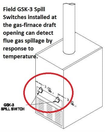 Boiler Safety Switch Weil McLain Spill Switch With Reset - 210F