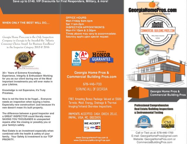 Atlanta Ga Certified Home Inspector