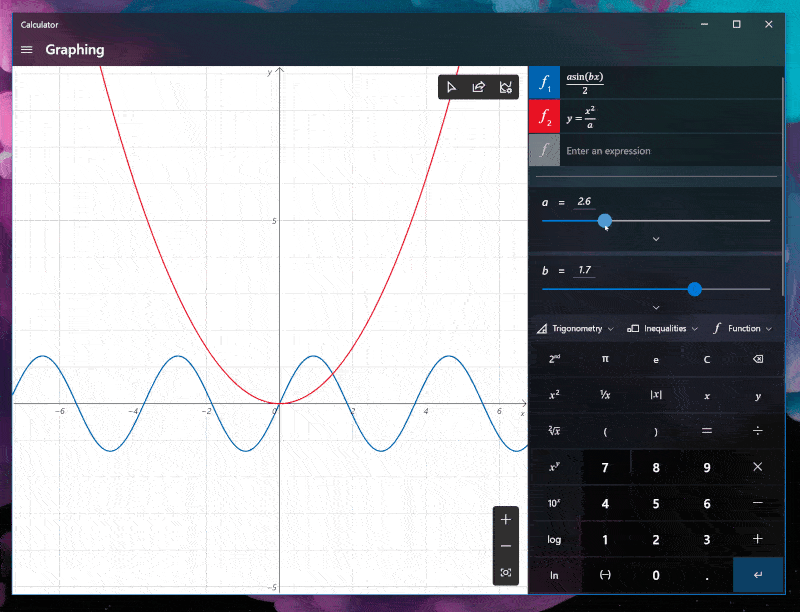 Microsoft Windows 10 calculator graphics mode function officially released!