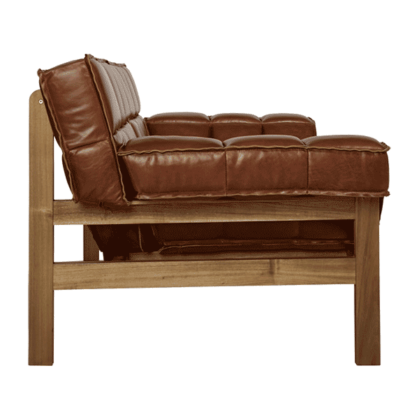 Patches Leather Sofa Inspired Environments