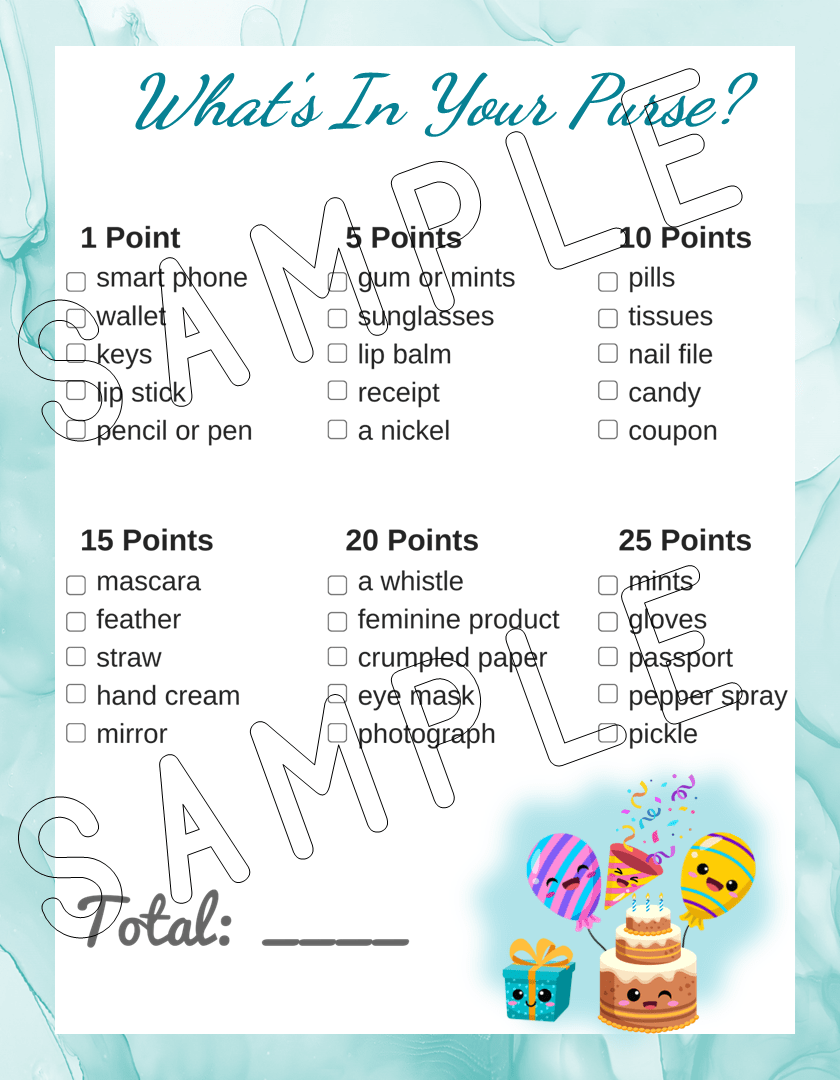 12 Printable Birthday Party Games With Silly Theme - Inspired Fun