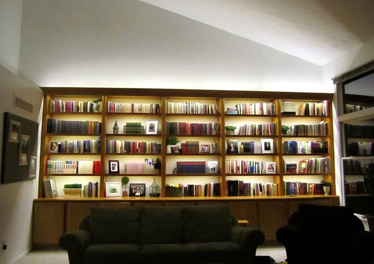 Bookshelf/Bookcase LED Lighting Hardwired System