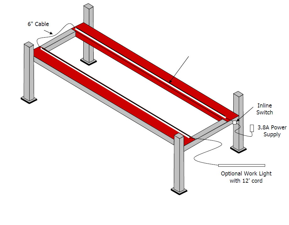 LED Lift Lighting 4Post Lift Light Kit Inspired LED