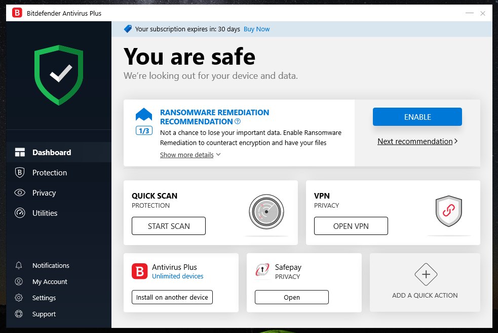 Best Antivirus for PC And Laptop Users Bitdefender 2020