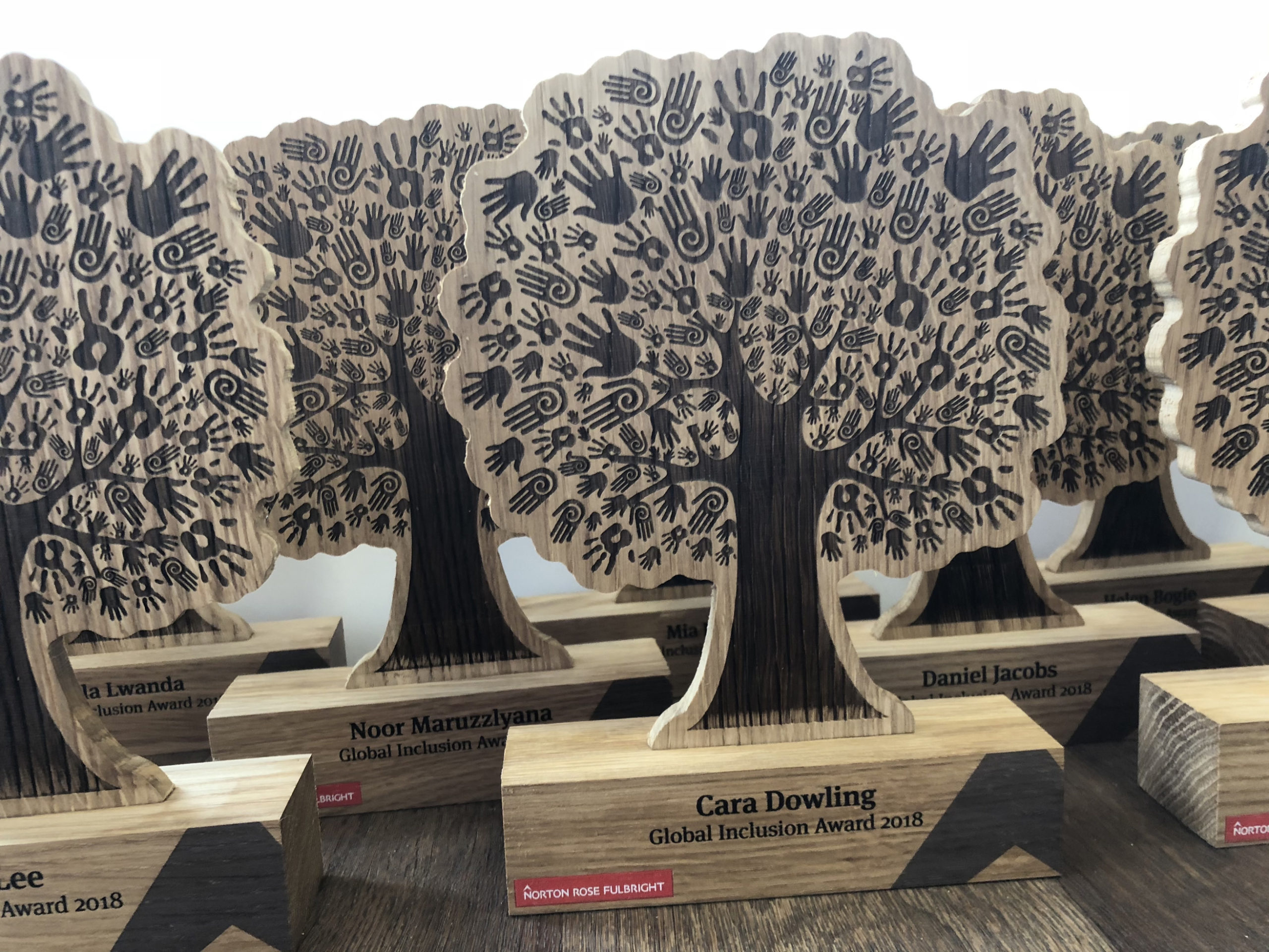 Custom Wooden Award Trophies Inspirwood Printing on Wood Specialists