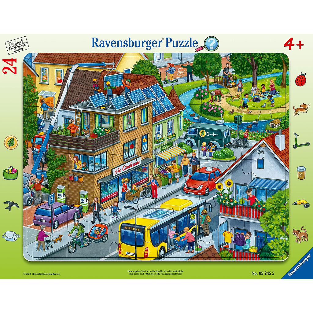 Ravensburger Frame Puzzle 24 pc Our village Insplay