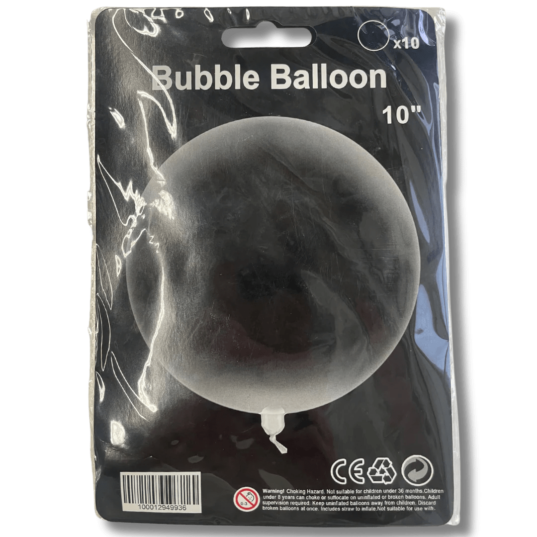 Clear Bubble 10″ Balloons (10 count) instaballoons Wholesale