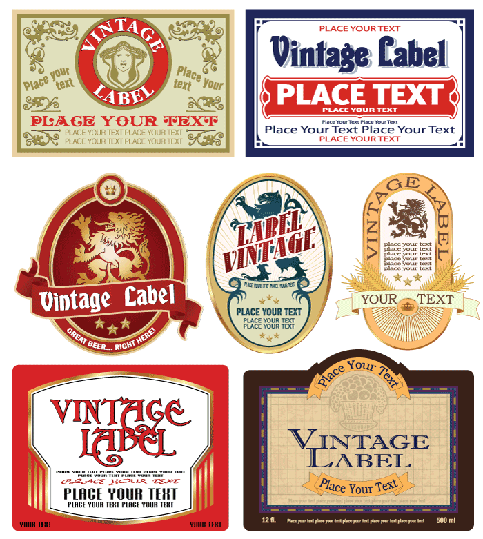 Custom Vintage Labels With a Variety of Choices Instabox