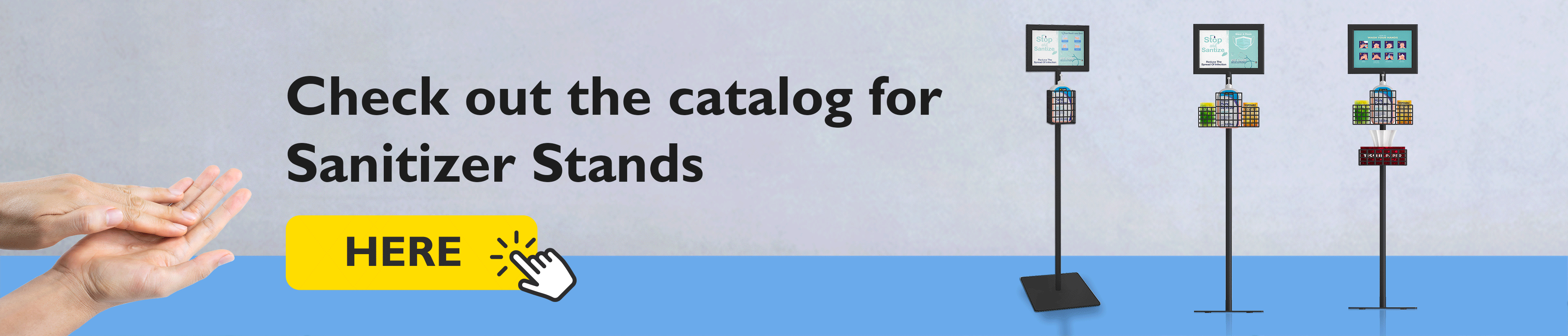 Sanitizer stands Hand sanitizer dispenser Insta Brand Activation