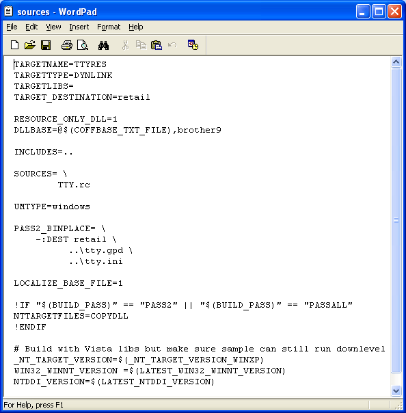 Developing and testing the print device driver Generic TextOnly