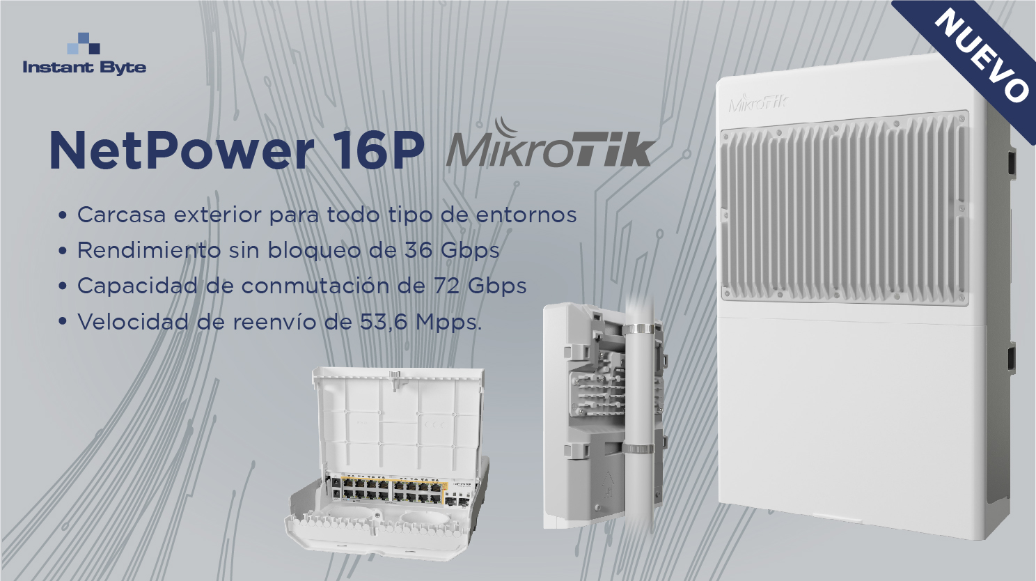 NetPower 16P, el switch todoterreno de MikroTik - Blog de Instant Byte