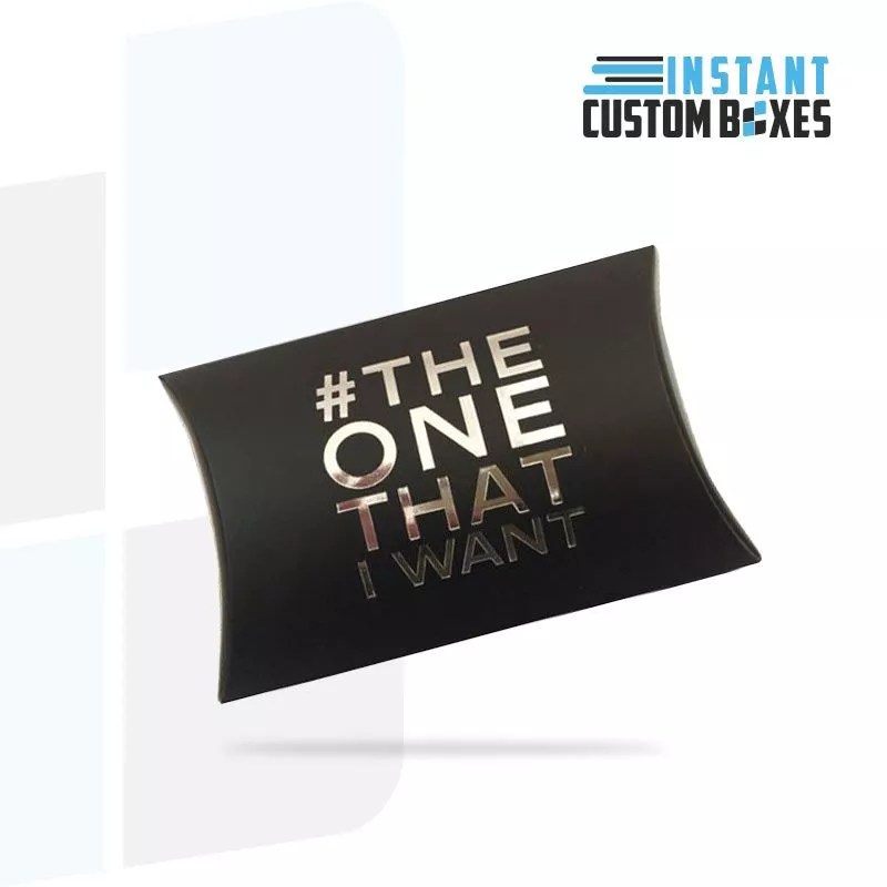 Custom Pillow Boxes with Foiling Instant Custom Boxes