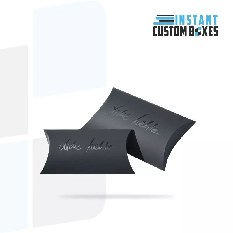 Custom Pillow Boxes with Spot UV Instant Custom Boxes