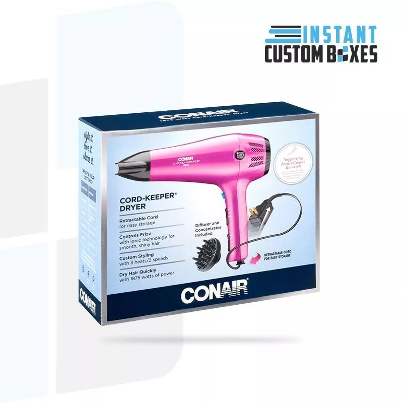 Custom Hair Dryer Boxes Instant Custom Boxes