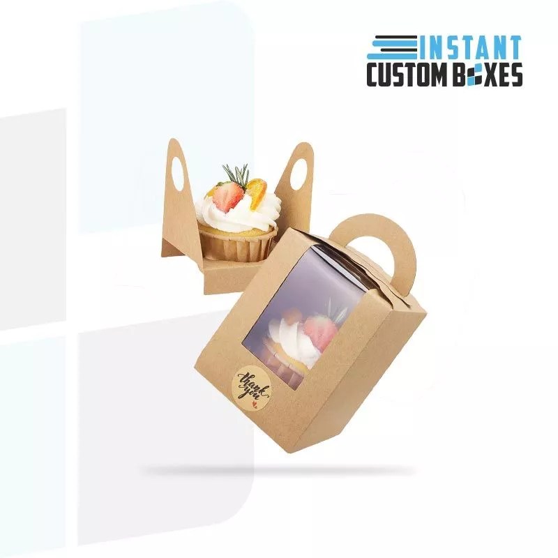Custom Individual Cupcake Boxes Single Cupcake Boxes