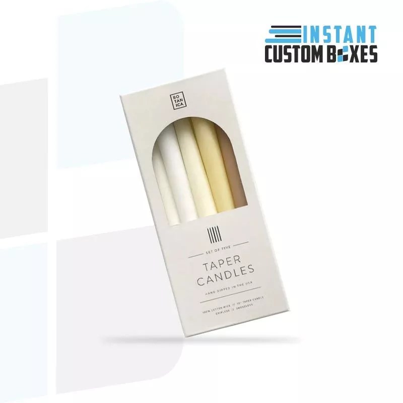 Taper Candle Packaging Boxes Instant Custom Boxes