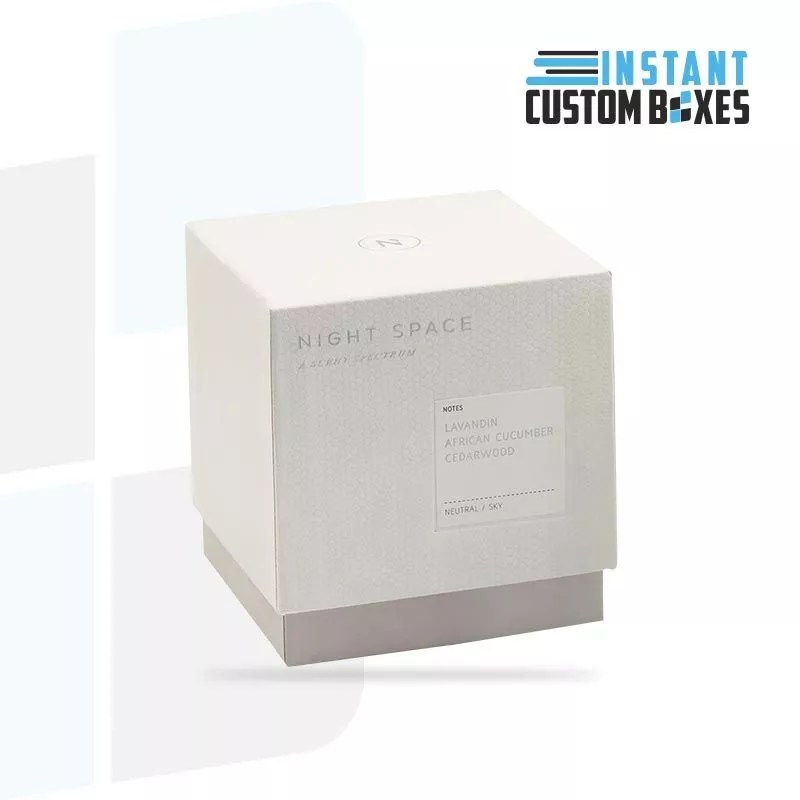Custom White Candle Boxes For Retail Instant Custom Boxes