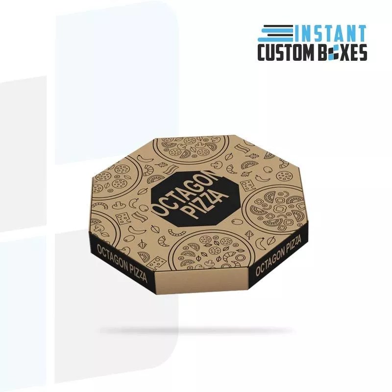 Get Custom Octagonal Pizza Boxes