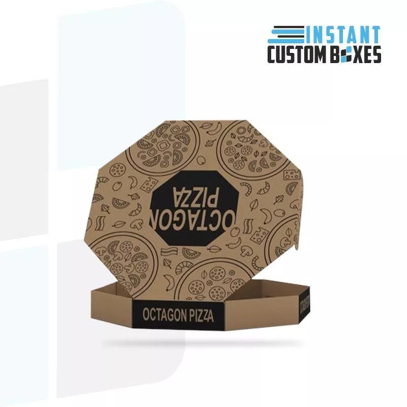 Get Custom Octagonal Pizza Boxes