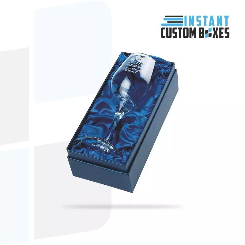 Get Wine Glass Gift Box With Free Design Support Instant Custom Boxes