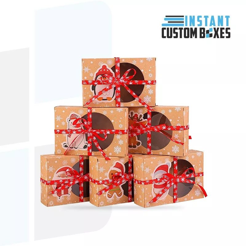 Ornament Gift Box With Window At Wholesale Rate Instant Custom Boxes