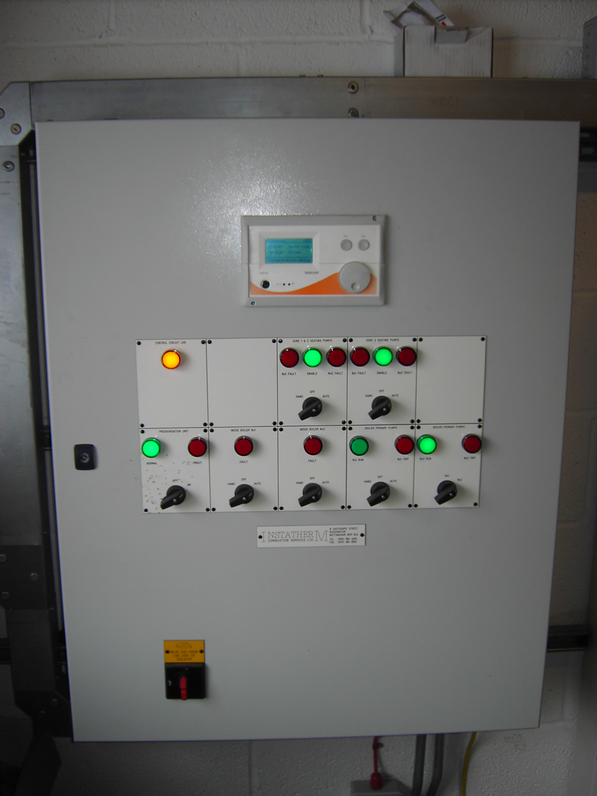 Boiler Control Panels Instatherm Combustion Services Ltd