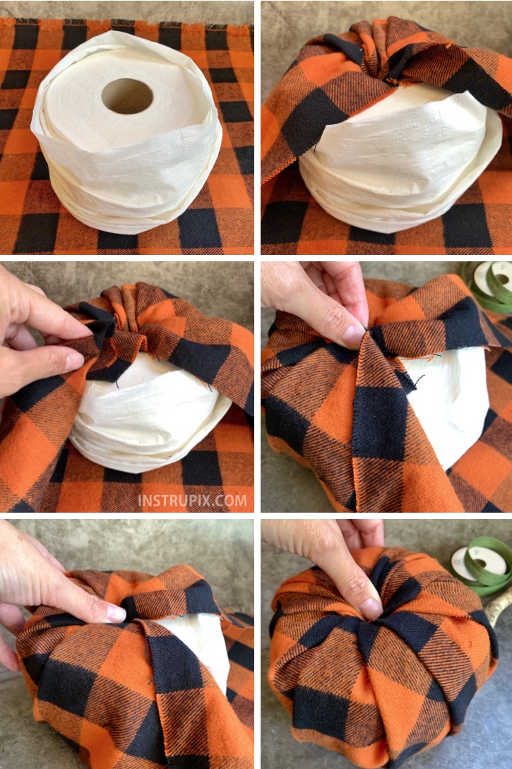 DIY Fall Decor Idea Toilet Paper Pumpkins (Cheap & Easy!)