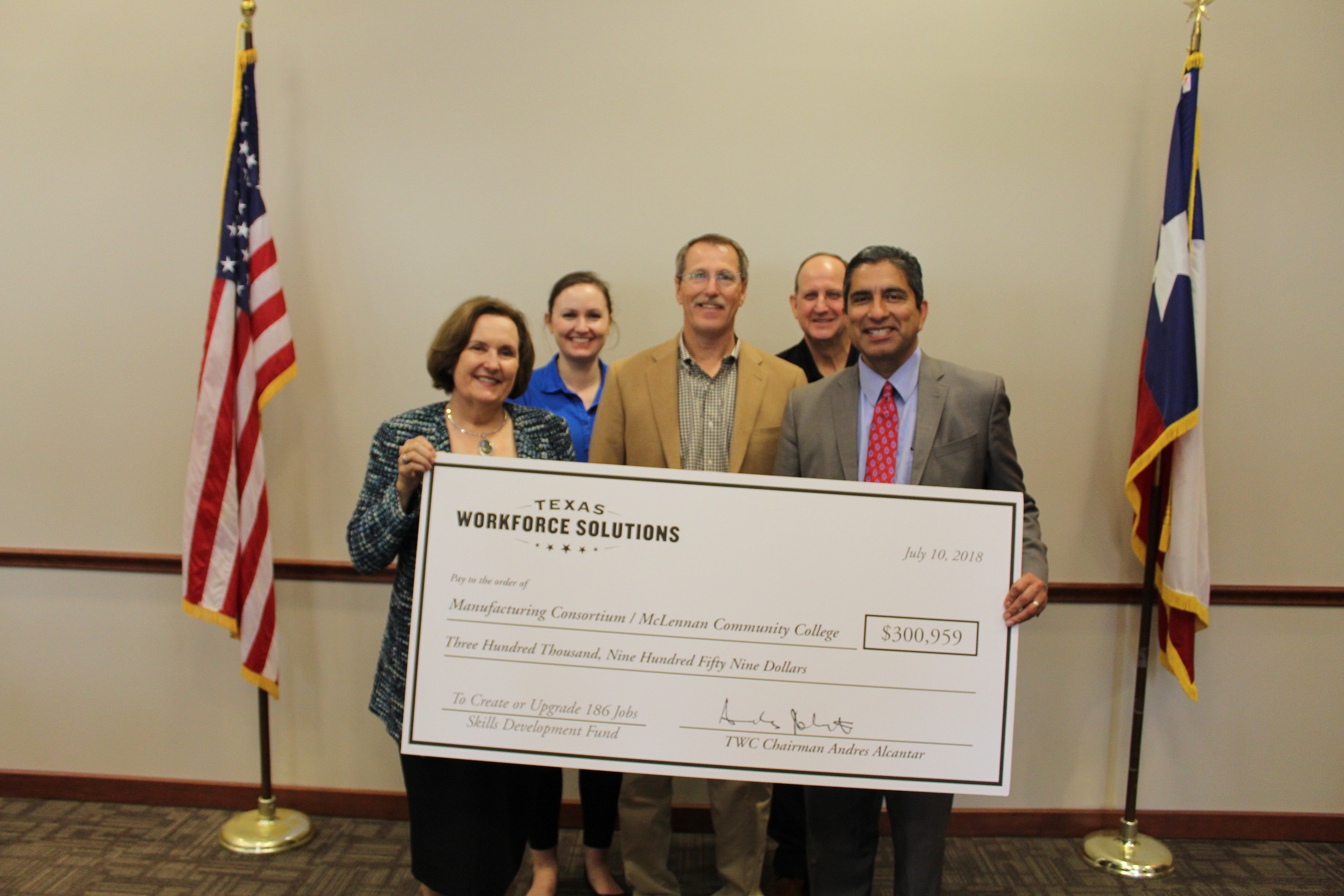 Texas Workforce Commission awards training grant to MCC on behalf of