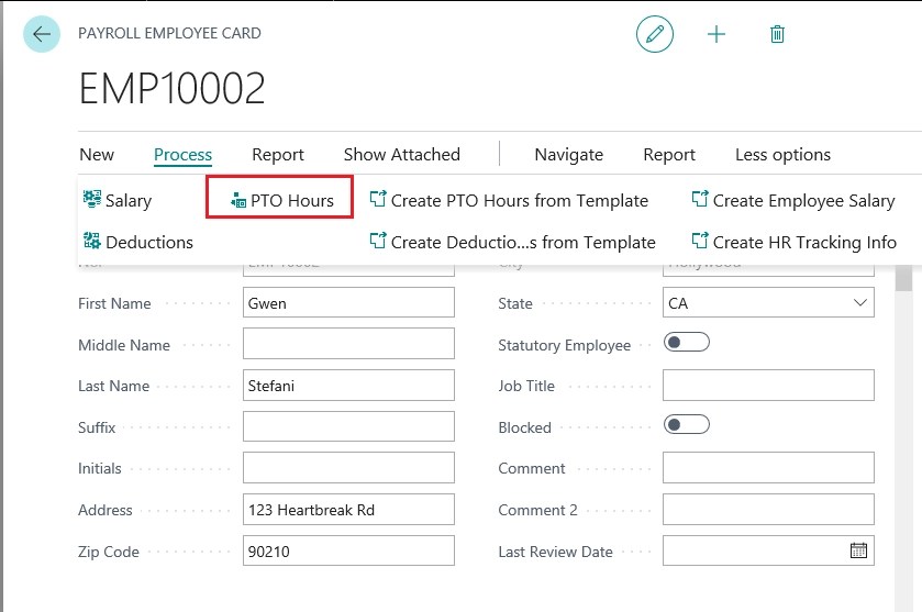Add PTO Hours Integrity Data