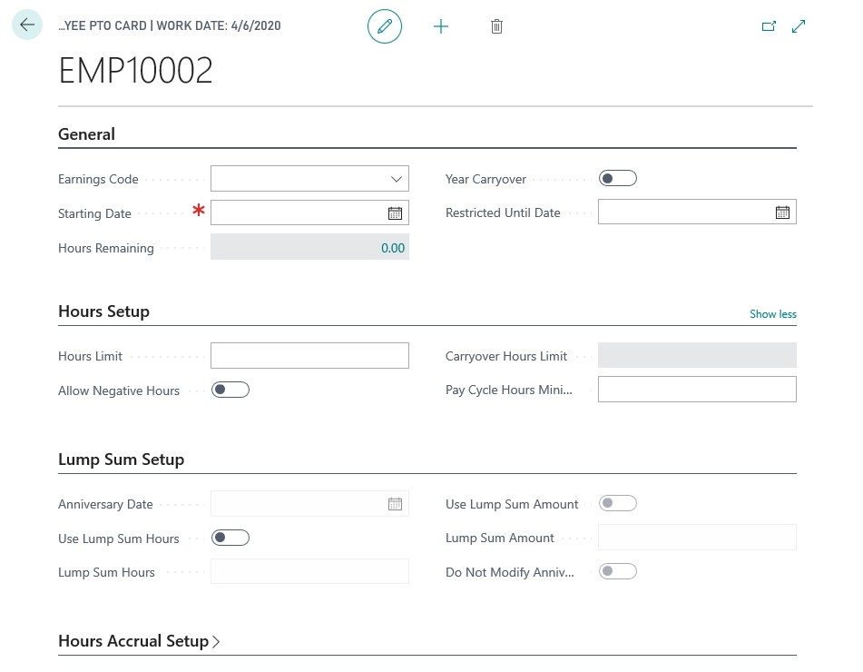 Add PTO Hours Integrity Data