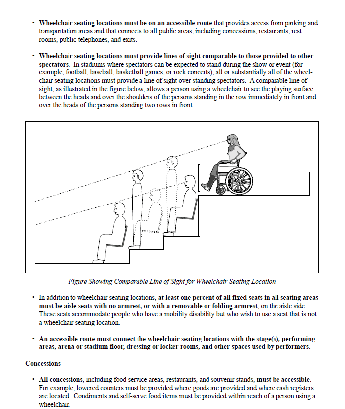 ADA Compliance New Bleachers and Stadiums