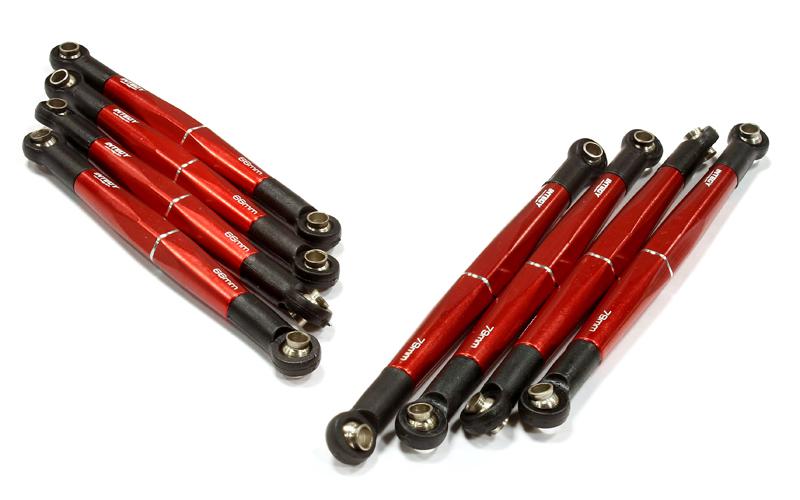 T2 Pushrod & Turnbuckle Set(8)66mm 79mm for 1/16 Traxxas ERevo VXL