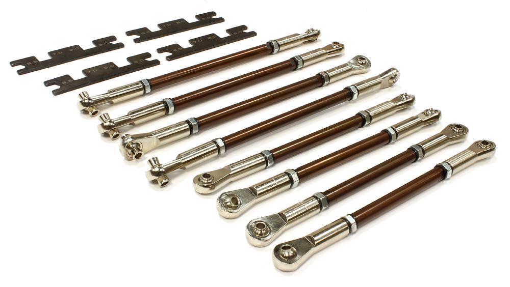 HeavyDuty Spring Steel Turnbuckle Set for 1/10 ERevo & Revo 3.3 for R