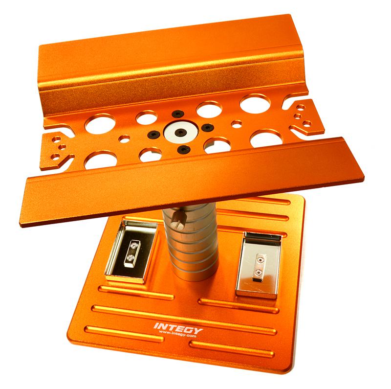 INTEGY RC C27197ORANGE Professional Car Stand Workstation for Traxxas X