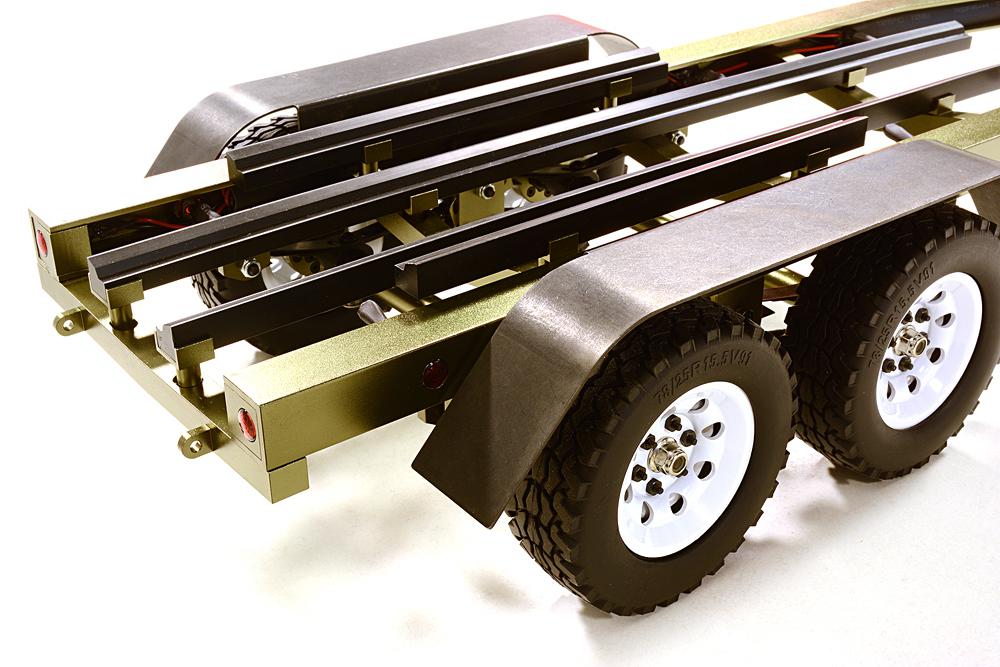 Machined Alloy Dual Axle Boat Trailer Kit for 1/10 Scale RC 670x190x160mm for R/C or RC Team