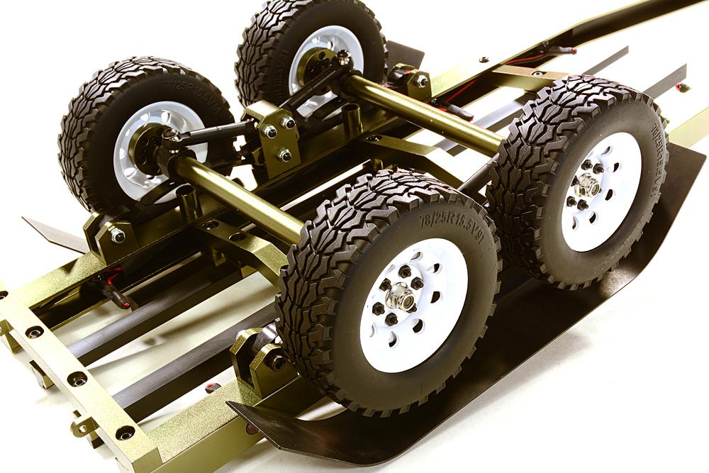 Machined Alloy Dual Axle Boat Trailer Kit for 1/10 Scale RC 670x190x160mm for R/C or RC Team